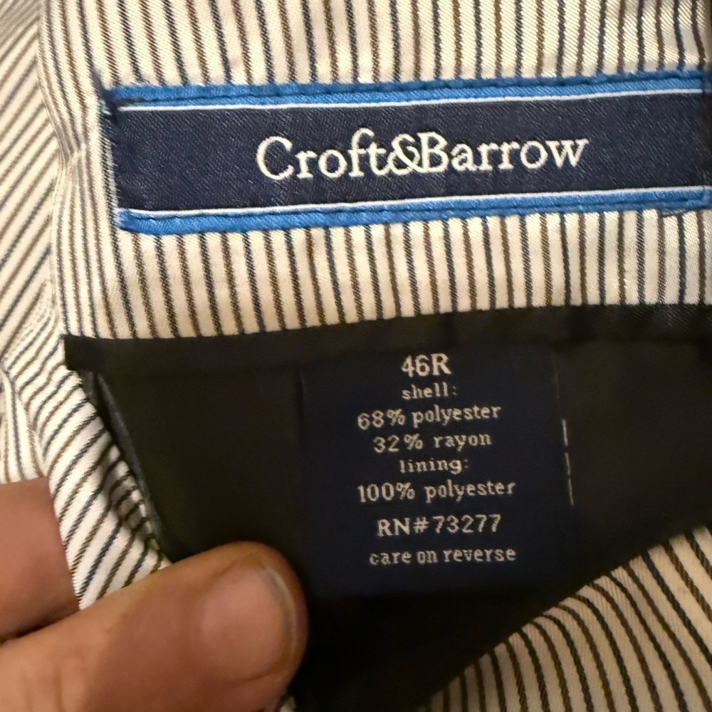 Croft & Barrow Classic Black Blazer - Picture 3 of 3